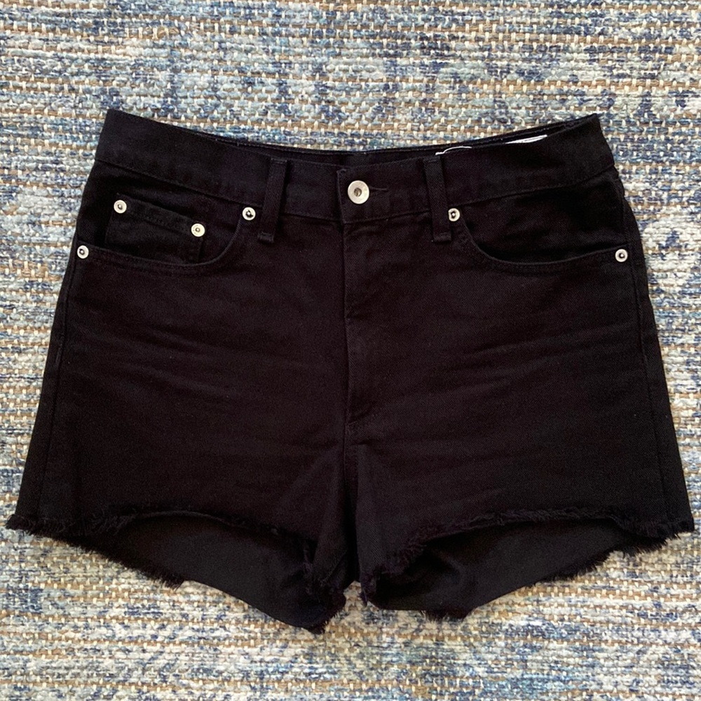 Rag & Bone black denim shorts